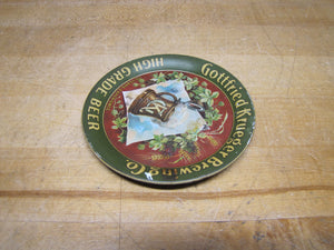 GOTTFRIED KRUEGER BREWING Co BEER Pre Prohibition Ad Tip Tray CHAS SHONK CHICAGO