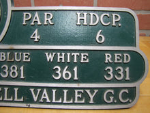 Load image into Gallery viewer, HOPEWELL VALLEY GC GOLF &amp; COUNTRY CLUB NJ Hole 10 Course Plaque Marker Sign Ad
