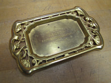 Load image into Gallery viewer, W E GROW BROTHERHOOD CIGAR STORE SUNBURY PA Old Advertising Tray Card Tip Ornate
