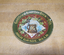 Load image into Gallery viewer, GOTTFRIED KRUEGER BREWING Co BEER Pre Prohibition Ad Tip Tray CHAS SHONK CHICAGO
