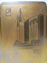 Load image into Gallery viewer, 1930s CHICAGO WORLDS FAIR CENTURY OF PROGRESS Bookends HALL SCIENCE TRAVEL BLDG
