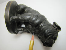 Load image into Gallery viewer, BULLDOG Old Cast Metal Figural Dog Statue Ornate Fine Detail Yale Mack Truck Ad
