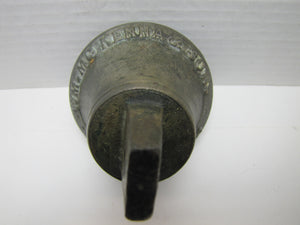 WM MCKENNA & SON NEW YORK Antique Brass Horse Trolley Carriage Bell Embossed