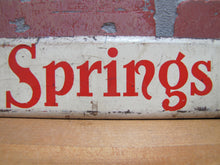 Load image into Gallery viewer, SAND SPRINGS Old Soda Drink Store Display Rack Advertising Sign Doorpush Metal
