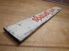 Load image into Gallery viewer, SAND SPRINGS Old Soda Drink Store Display Rack Advertising Sign Doorpush Metal
