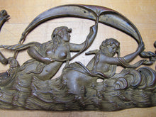 Load image into Gallery viewer, 19c Victorian Nude Maidens Cherub Bugs Ornate Exquisite Decorative Arts Element
