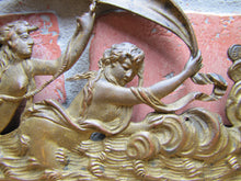 Load image into Gallery viewer, 19c Victorian Nude Maidens Cherub Bugs Ornate Exquisite Decorative Arts Element
