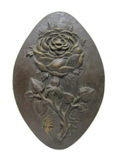 Load image into Gallery viewer, FLOWER LEAVES BUTTERFLY Signed B HA 26' Bronze Decorative Arts Artwork Plaque
