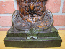 Load image into Gallery viewer, Antique Owl Doorstop Decorative Art Statue Cast Iron Judd Mfg Co 1243 10+ lbs
