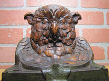 Load image into Gallery viewer, Antique Owl Doorstop Decorative Art Statue Cast Iron Judd Mfg Co 1243 10+ lbs
