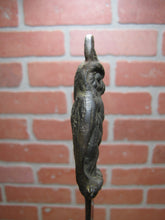 Load image into Gallery viewer, WISE OLD OWL Antique Letter Opener Page Turner Cast Iron Brass Wash Desk Tool
