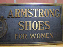 Load image into Gallery viewer, ARMSTRONG SHOES FOR WOMEN Old Store Display Sign TORREY R B WORKS BATH MAINE
