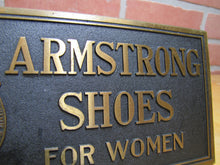 Load image into Gallery viewer, ARMSTRONG SHOES FOR WOMEN Old Store Display Sign TORREY R B WORKS BATH MAINE
