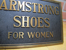 Load image into Gallery viewer, ARMSTRONG SHOES FOR WOMEN Old Store Display Sign TORREY R B WORKS BATH MAINE
