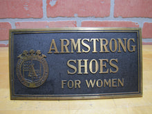 Load image into Gallery viewer, ARMSTRONG SHOES FOR WOMEN Old Store Display Sign TORREY R B WORKS BATH MAINE

