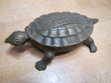 Load image into Gallery viewer, GRAND RAPIDS BRASS Co MICH Mfgr's Refrigerator &amp; Furniture Hdw Old Match Holder Figural Turtle Advertising
