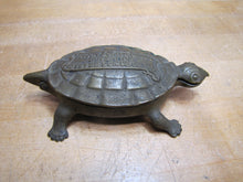 Load image into Gallery viewer, GRAND RAPIDS BRASS Co MICH Mfgr's Refrigerator &amp; Furniture Hdw Old Match Holder Figural Turtle Advertising
