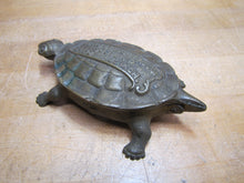Load image into Gallery viewer, GRAND RAPIDS BRASS Co MICH Mfgr's Refrigerator &amp; Furniture Hdw Old Match Holder Figural Turtle Advertising
