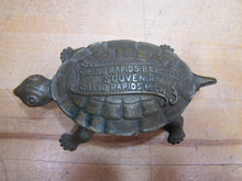Load image into Gallery viewer, GRAND RAPIDS BRASS Co MICH Mfgr's Refrigerator &amp; Furniture Hdw Old Match Holder Figural Turtle Advertising
