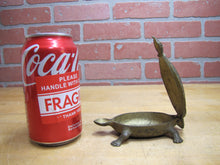 Load image into Gallery viewer, GRAND RAPIDS BRASS Co MICH Mfgr's Refrigerator &amp; Furniture Hdw Old Match Holder Figural Turtle Advertising
