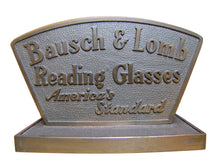 Load image into Gallery viewer, BAUSCH &amp; LOMB READING GLASSES Original Old Eyeglass Store Display Sign Ad
