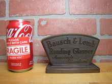 Load image into Gallery viewer, BAUSCH &amp; LOMB READING GLASSES Original Old Eyeglass Store Display Sign Ad
