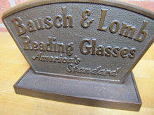 Load image into Gallery viewer, BAUSCH &amp; LOMB READING GLASSES Original Old Eyeglass Store Display Sign Ad
