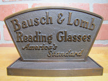 Load image into Gallery viewer, BAUSCH &amp; LOMB READING GLASSES Original Old Eyeglass Store Display Sign Ad
