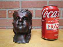 Load image into Gallery viewer, HEAD Antique Wooden Carved Figural Decorative Arts Salvage Part Hardware
