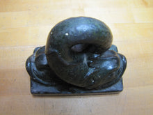 Load image into Gallery viewer, Double Dauphin Koi Devil Fish NAL Co HDW Antique Doostop Decorative Art Statue
