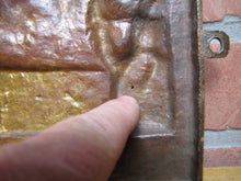 Load image into Gallery viewer, SALAMANDER SAFE EVANS &amp; WATSON PHILADELPHIA Ornate Antique Bronze Sign Plaque
