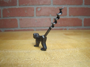 Art Deco Stylized Figural Monkey Corkscrew Barware Bar Pub Tavern Tool