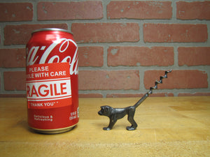 Art Deco Stylized Figural Monkey Corkscrew Barware Bar Pub Tavern Tool