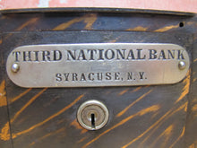 Load image into Gallery viewer, THIRD NATIONAL BANK SYRACUSE NY Old Souvenir Home Savings Japanned Copper Flash COIN PAPER SLOTS 258
