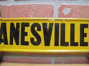 CURTIS FOR LUMBER ZANESVILLE ARROW Original Old Sign Hardware Store Advertising