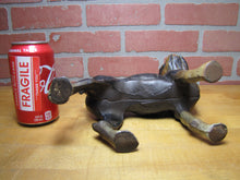 Load image into Gallery viewer, BOSTON TERRIER BULLDOG DOG Antique Cast Iron Doorstop Old Paint Unusual Version
