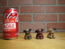 Load image into Gallery viewer, 3 Antique Cast Iron Fido Dog Paperweights Small Decorative Desk Shelf Art Statue

