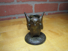 Load image into Gallery viewer, Spread Winged Owl Antique Decorative Arts Cast Metal Match Holder Safe Vesta
