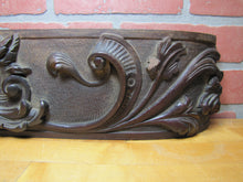Load image into Gallery viewer, Devil Beast Head Licking Tongue Antique Wooden Carved High Relief Salvage Panel
