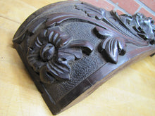 Load image into Gallery viewer, Devil Beast Head Licking Tongue Antique Wooden Carved High Relief Salvage Panel
