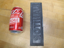 Load image into Gallery viewer, JANITOR Antique Advertising Sign Embossed Tin SAAL STANDARD BROOKLYN NY

