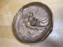 Load image into Gallery viewer, DUNHILL Art Nouveau Nude Beauty Waves Bronze Decorative Arts Tray Cigar Ashtray
