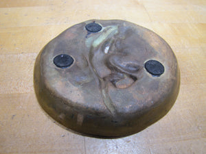DUNHILL Art Nouveau Nude Beauty Waves Bronze Decorative Arts Tray Cigar Ashtray