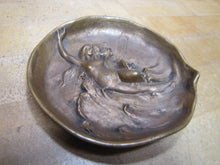 Load image into Gallery viewer, DUNHILL Art Nouveau Nude Beauty Waves Bronze Decorative Arts Tray Cigar Ashtray
