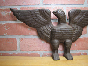 SPREAD WINGED EAGLE Antique Cast Iron Doorstop Decorative Art Statue Americana