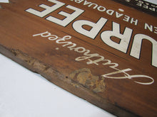 Load image into Gallery viewer, BURPEE SEEDS &amp; BULBS LAWN &amp; GARDEN PRODUCTS HEADQUATERS Original Old Wooden Sign
