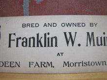 Load image into Gallery viewer, ABERDEEN FARM MORRISTOWN NJ c1899 Advertising Sign Ideal Plymouth Rock Male
