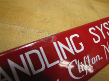 Load image into Gallery viewer, RICHARDSON SCALE Co CLIFTON NJ USA Old Porcelain Sign MATERIALS HANDLING SYSTEM
