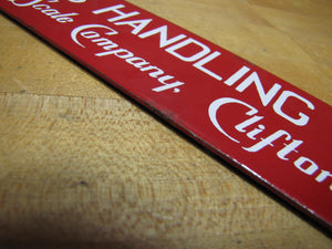 RICHARDSON SCALE Co CLIFTON NJ USA Old Porcelain Sign MATERIALS HANDLING SYSTEM