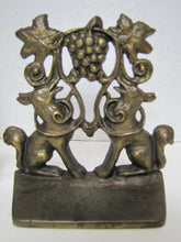 Load image into Gallery viewer, Foxes Grapes Aesop&#39;s Fable Borzoi Wolfhounds 1930 Creation Co Art Bookends
